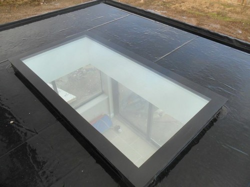 Flat roof glass - flat, lantern