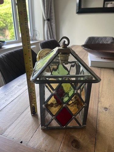 Leaded lantern hanging - hanging, pendant