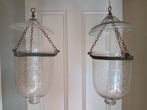 Pair vintage colonial hundi - pair, colonial,