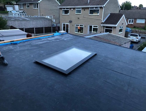 Flat roof glass - flat, /